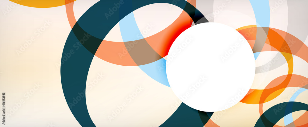 Ring geometric shapes, o letter repetition wallpaper. Abstract background for business or technology presentations, internet posters or web brochure covers Ring geometric shapes, o letter repetition wallpaper. Abstract background for business or technology presentations, internet posters or web brochure covers
