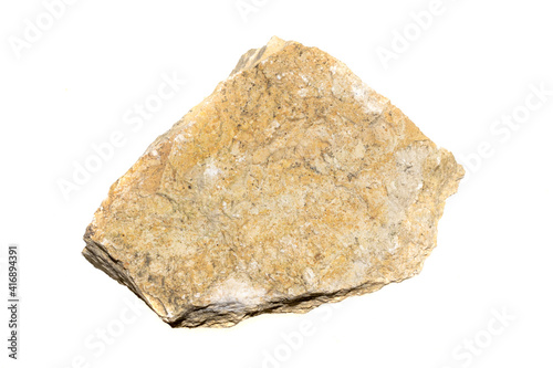 limestone stone on a white isolated background