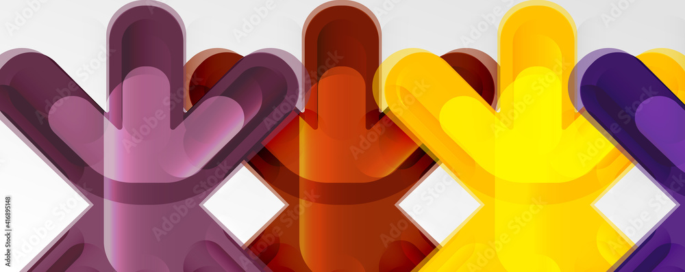 Abstract glossy crosses background for business or technology presentations, internet posters or web brochure covers Abstract glossy crosses background for business or technology presentations, internet posters or web brochure covers