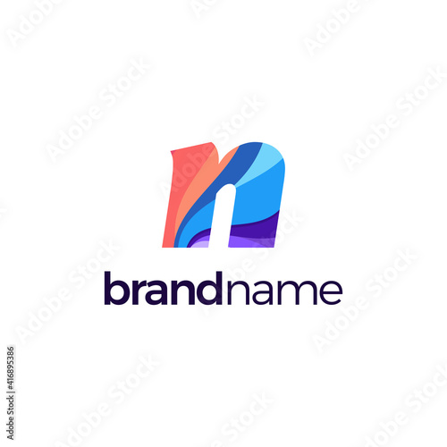 Letter N logo design, colorful letter N logo vector template, abstract letter N for personal and corporate identity, pattern design template elements Free Download Letter N logo design, colorful letter N logo vector template, abstract letter N for personal and corporate identity, pattern design template elements - GFXLoad