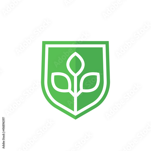 natural protection icon on white
