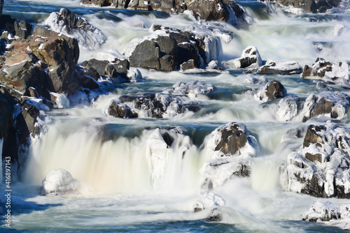 Great Falls National Park in winter - Virginia, United States photo