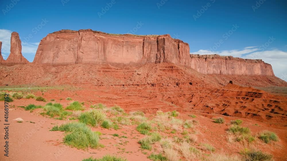 Amazing panoramic view of Monument Valley at sunset, USA Amazing panoramic view of Monument Valley at sunset, USA
