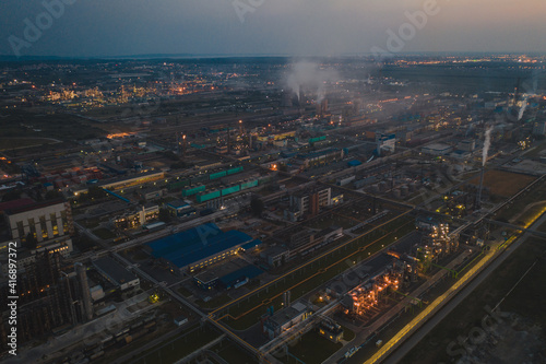 Night chemical factory