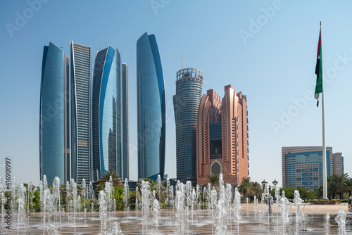 Etihad Towers in Abu Dhabi in den Vereinigten Arabischen Emiraten