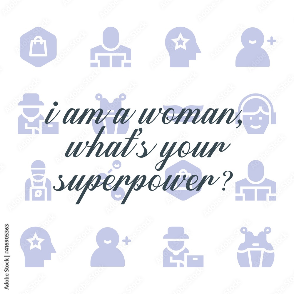 Happy women day quote. Editable vector illustration. Happy women day quote. Editable vector illustration.