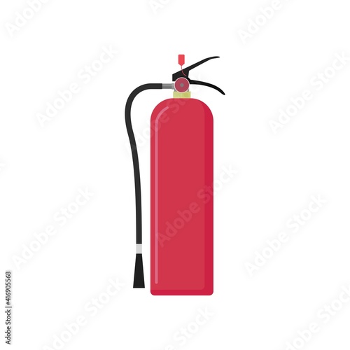 Flat design fire extinguisher vector graphics © Lissetia