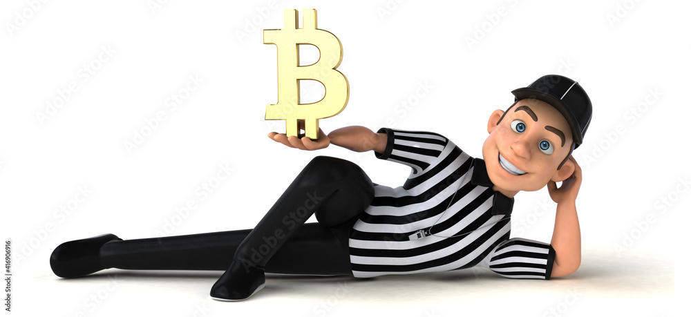 Fun 3D Illustration of an american Referee Fun 3D Illustration of an american Referee