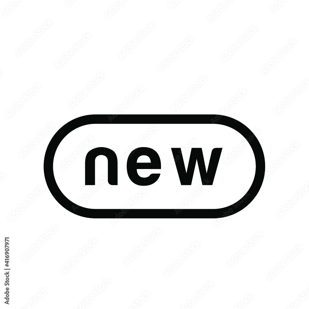 Illustration Vector graphic of new label icon Illustration Vector graphic of new label icon