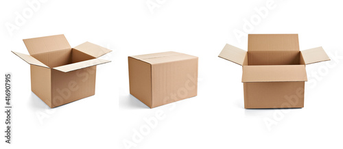 box package delivery cardboard carton shipping packaging gift pack container storage post send transport © Lumos sp