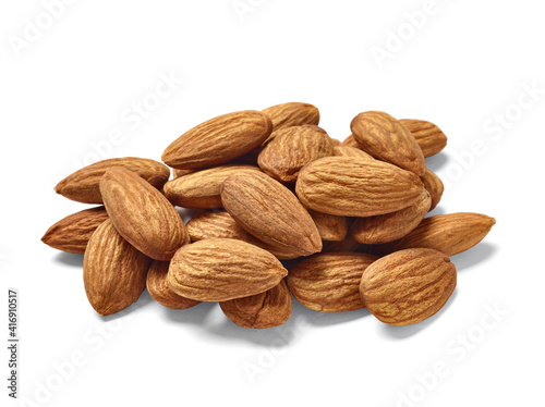 almond nut food healthy organic natural ingredient snack isolated seed brown fruit closeup, nutrition group