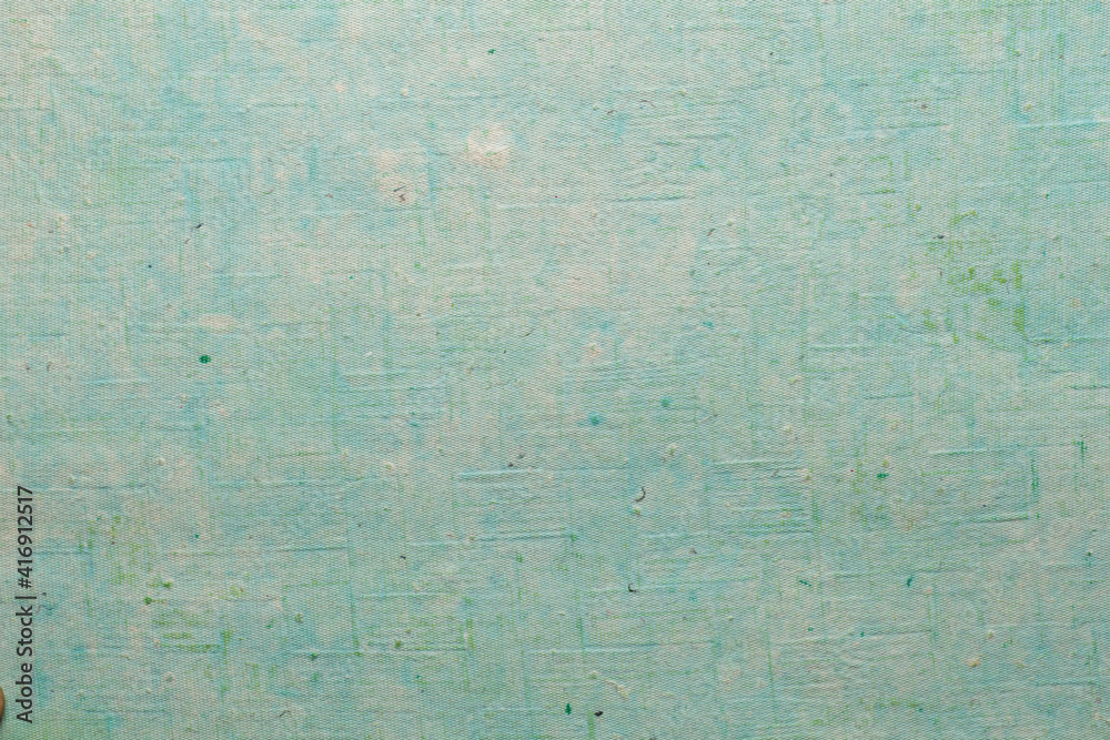 A beautiful light green color handmade paper of wrinkle texture with veins and fibers. Useful for background, 3d rendering.