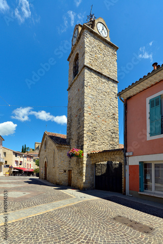 Saint Pierre les Ormeaux church of Greoux-les-Bains, a commune in the Alpes-de-Haute-Provence department in southeastern France  photo