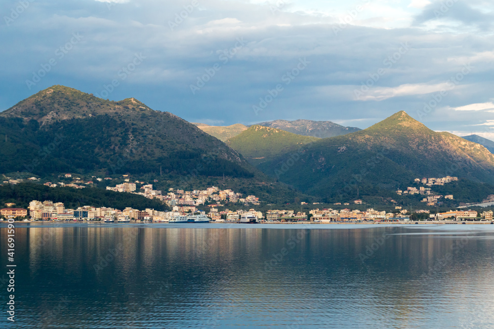 igoumenitsa city and harbor greece