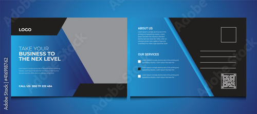 corporate post card design template