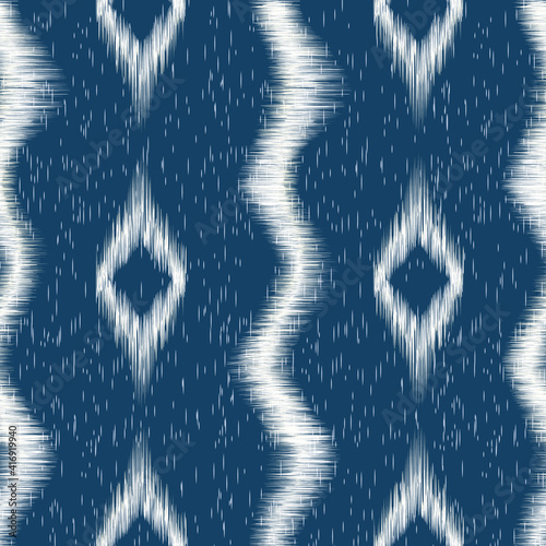 Traditional geometric fabric pattern for carpet background, fabric wallpaper and shirt vector illustration	