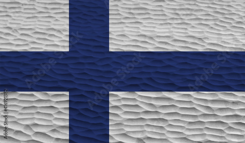 Finland grunge, old, scratched style flag