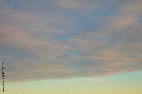 Fototapeta Naklejka Na Ścianę i Meble -  The sky in the clouds at sunset