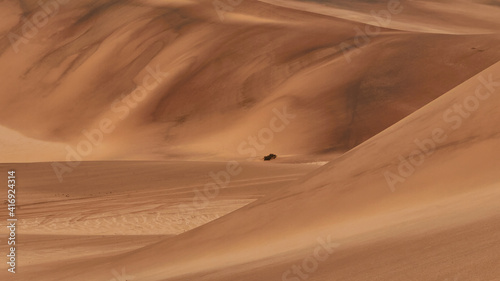 famous beautiful red dunes in Namibia