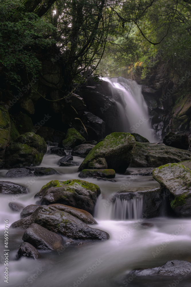 Obraz premium Meoto waterfall in Kumamoto Japan