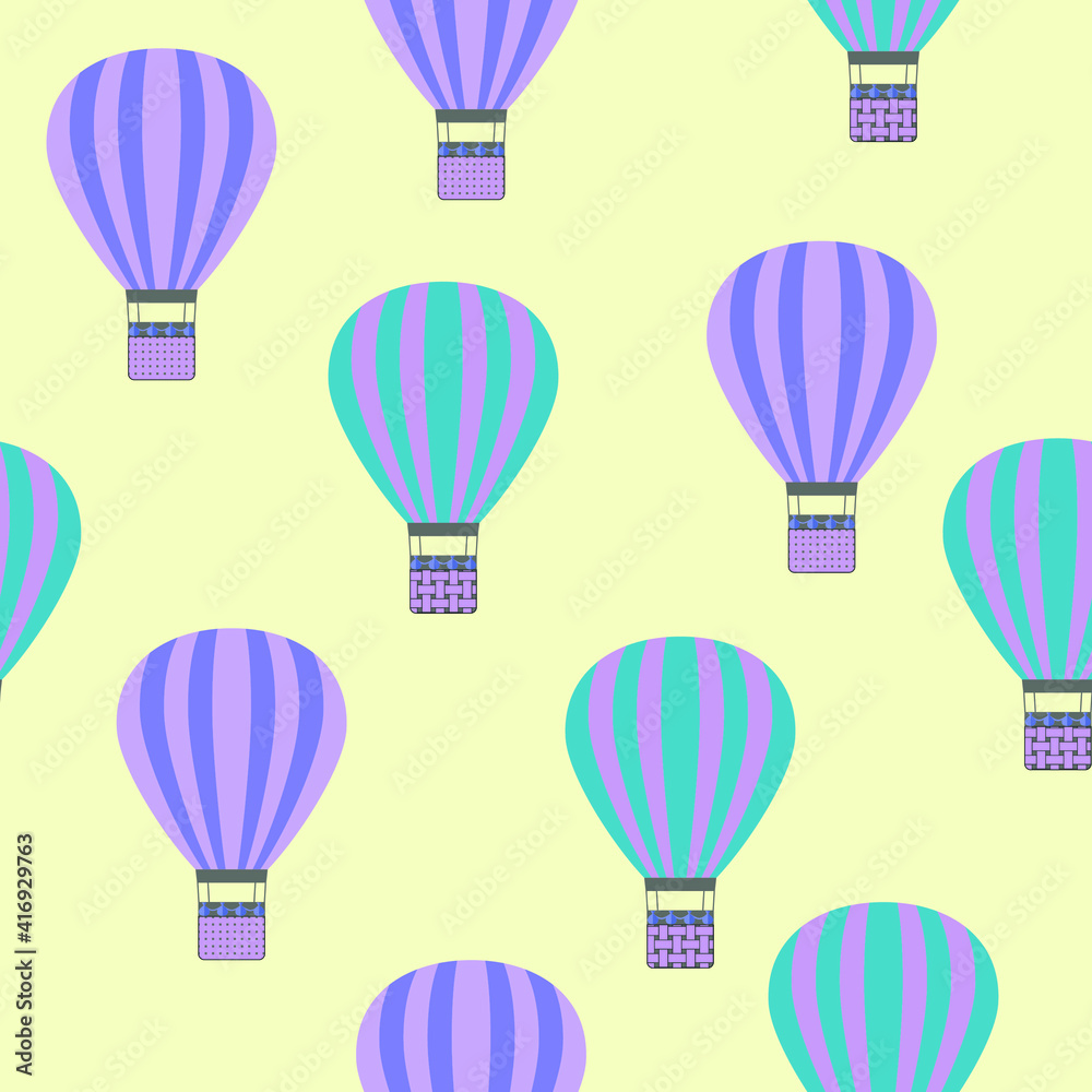 hot air balloon pattern vector. flat image of a pattern with bright air transport. hot air balloon pattern vector. flat image of a pattern with bright air transport.