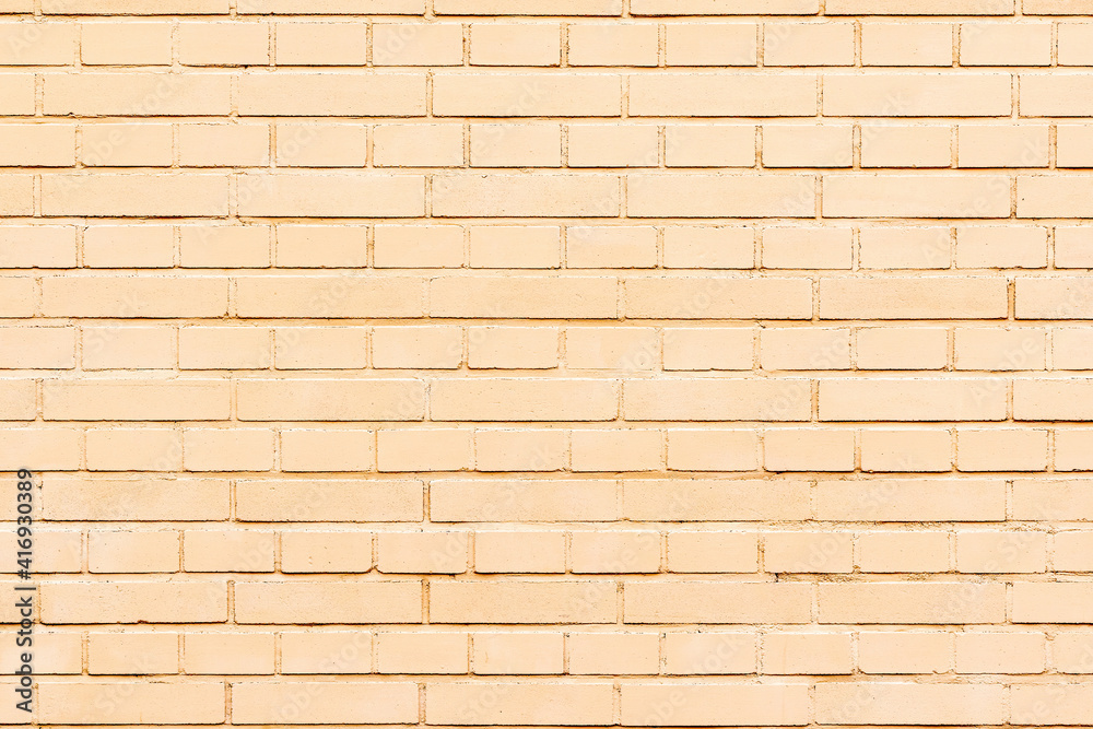 Brick wall painted pink. Unusual surface color Brick wall painted pink. Unusual surface color