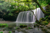 Nabega waterfall in Kumamoto Japan