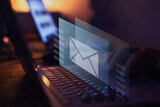 email marketing concept, send e-mail or newsletter