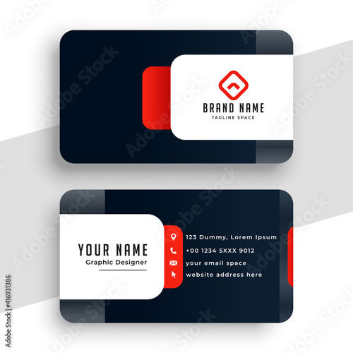 corporate company business card modern design
