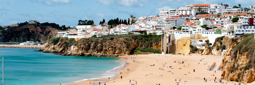 Albufeira beach in Western Portugal