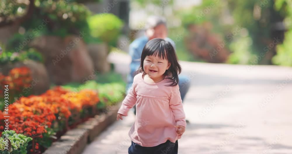 asian senior couple are wandering asian senior couple are wandering
