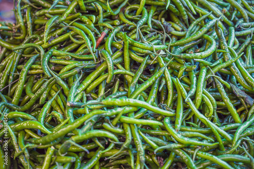 green chilly, pepper, oriental spice, hot in the market