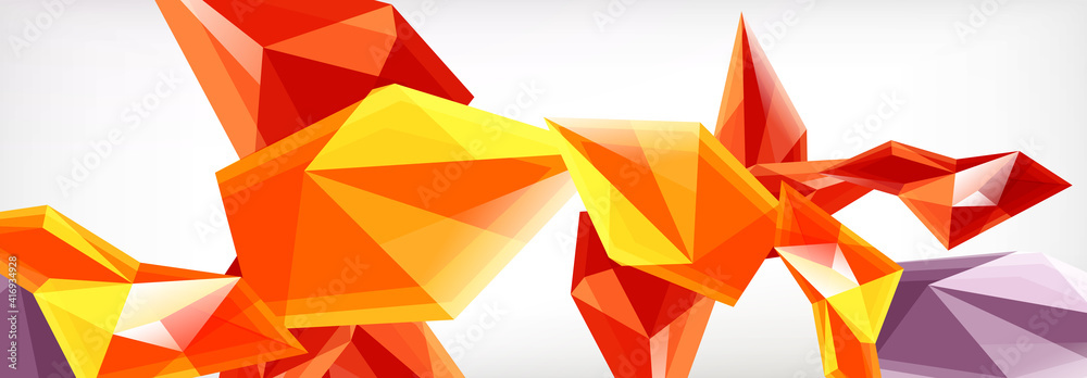 Vector 3d triangles and pyramids abstract background for business or technology presentations, internet posters or web brochure covers Vector 3d triangles and pyramids abstract background for business or technology presentations, internet posters or web brochure covers