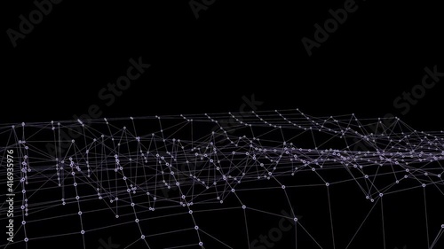 Plexus abstract network digital particle wave technology  ,network connection concep,background futuristic