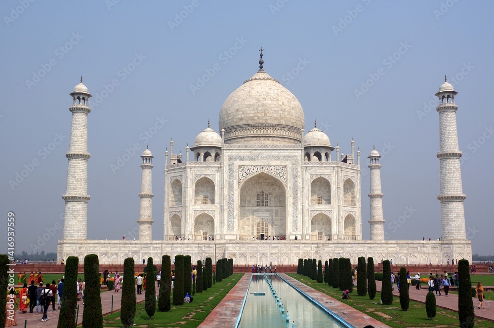 Fototapeta premium Taj Mahal, Agra, Rajasthan, Inde