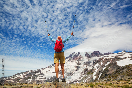 Hike in mountains