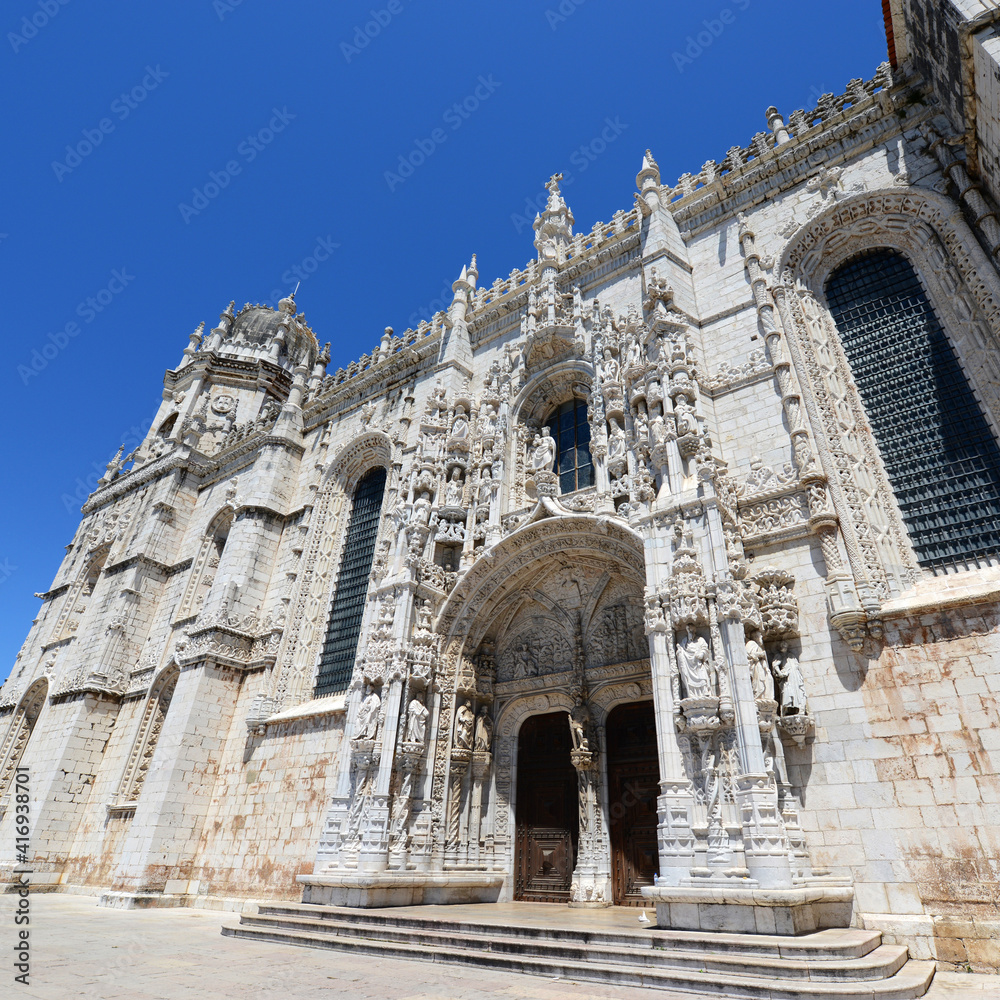Jeronimos Monastery (Portuguese: Mosteiro dos Jeronimos) is UNESCO World Heritage Site at Belem district, Lisbon, Portugal.