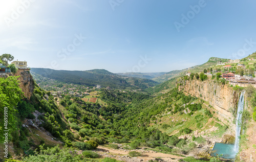 Jezzine town and waterfall, Lebanon