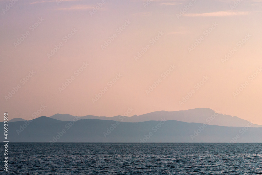 Early morning in the Lastovo Channel, Southern Dalmatia, Croatia