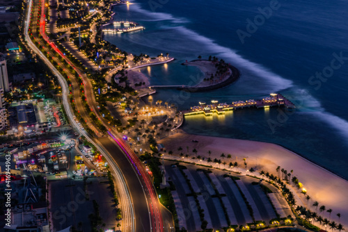 Cityscape of Jeddah seashore photo