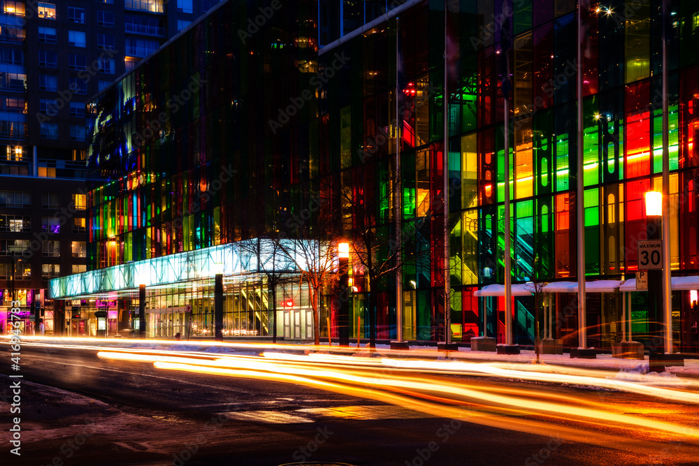 Fototapeta premium Montreal Old streets at night