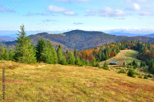Autumn landscape in the mountains, Gorce, Poland © Jurek Adamski