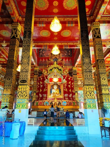 interior in temple of thailand © Supakit