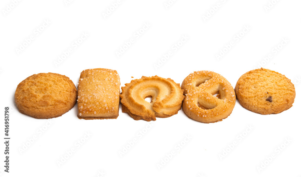 butter cookies isolated butter cookies isolated