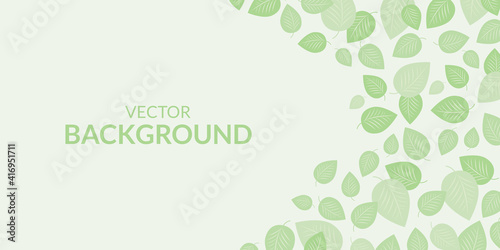 Beautiful background with leaves