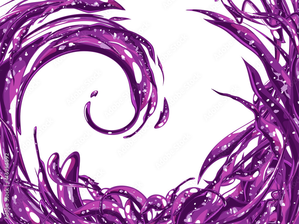 Fototapeta premium 闇属性のエフェクト風_背景イラスト