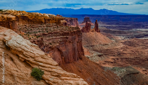 Erosion red rocks. Canyonlands National Park is in Utah near Moab  US
