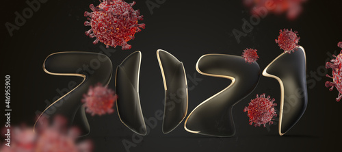 creative symbol of 2021 and...