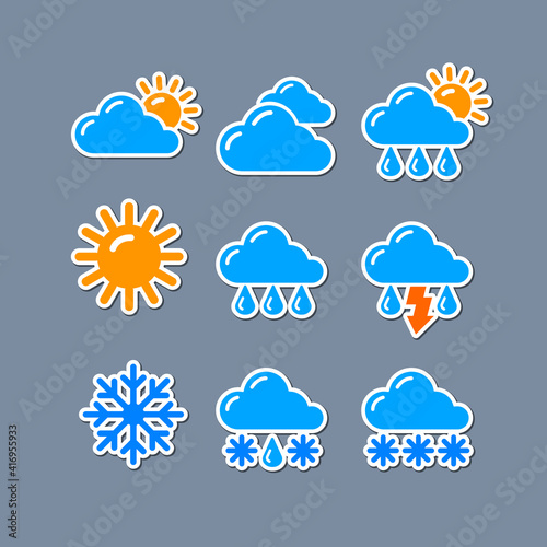 weather report forecas stickers