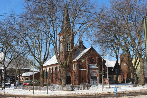 Evangelische Kirche Aldenrade im Schnee
